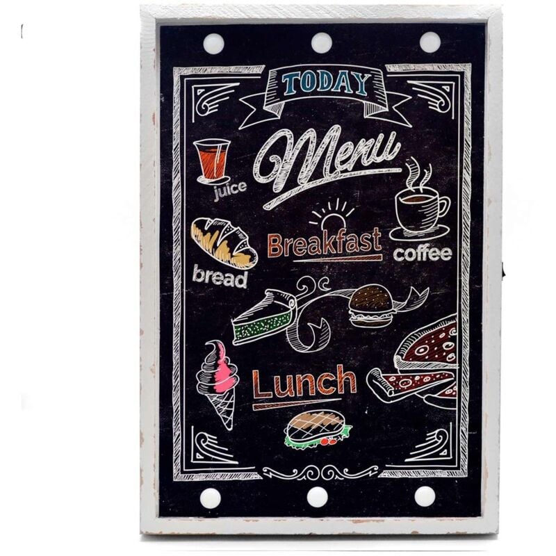 

Cartel Luminoso Menú Ancho: 39 Cm X Largo: 6 Cm X Alto: 58 Cm