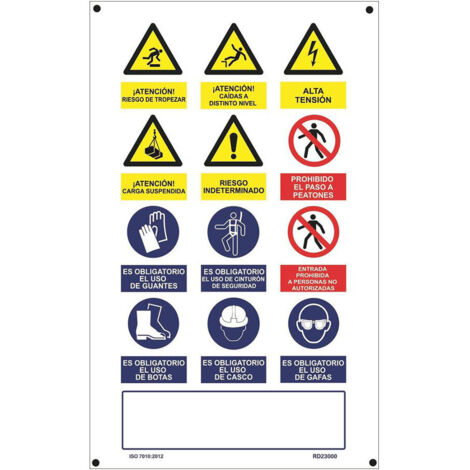 CARTEL OBRA MÚLTIPLE VERTICAL PVC 0,4mm 500x900mm NORMALUZ