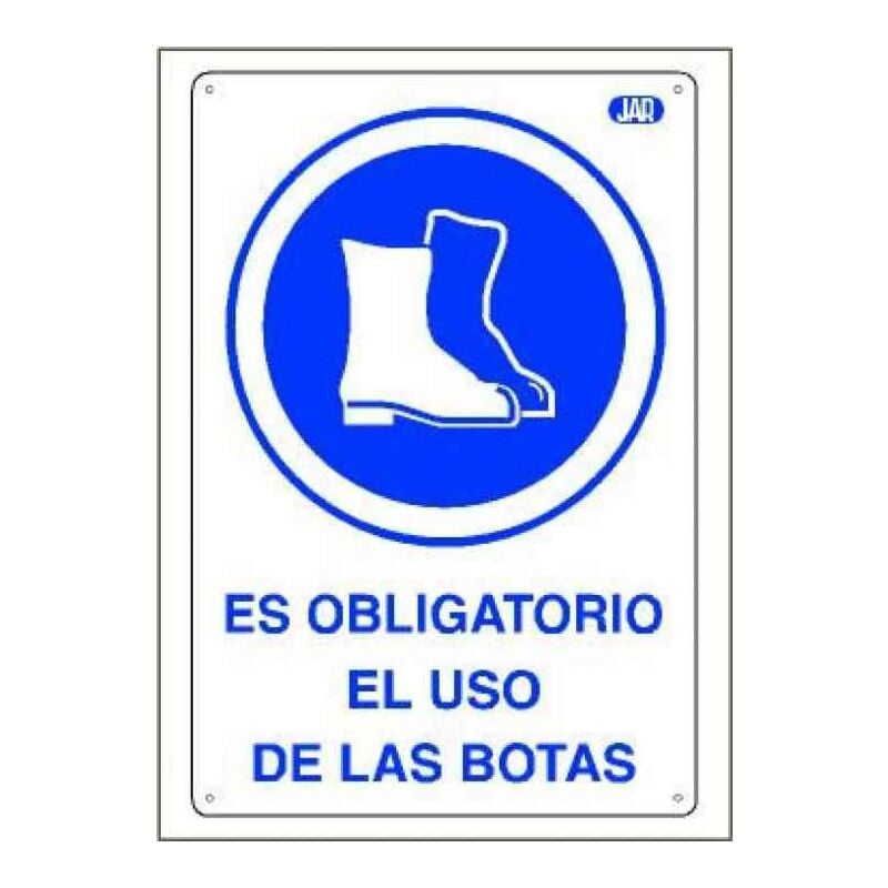

Cartel Obra Obligatorio Uso Botas