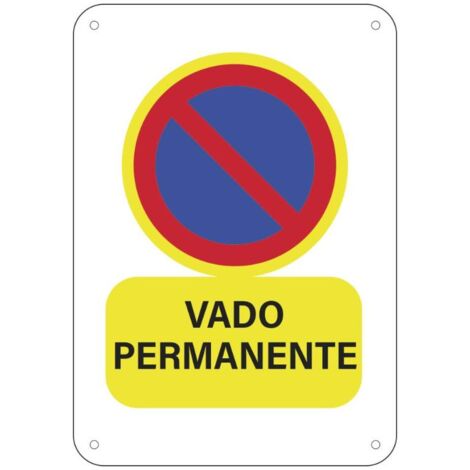 CARTEL OBRA VADO PERMANENTE