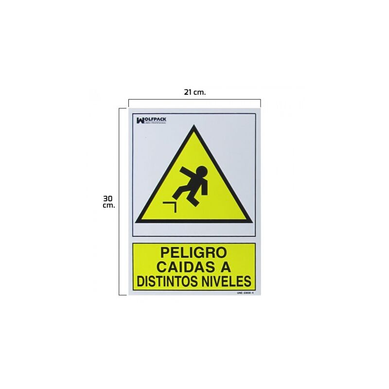 

Cartel peligro caidas a distintos niveles 30x21