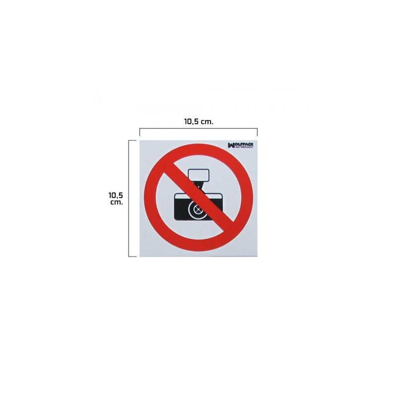 

Cartel prohibido hacer fotografias 10,5x10,5