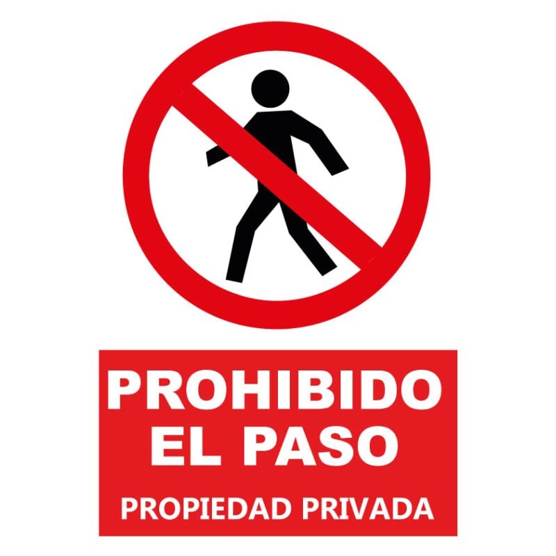 

Cartel Propiedad Privada Prohibido El Paso
