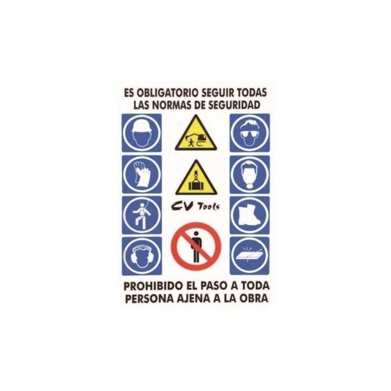 

Cartel Señalizacion 100X70Cm Combinacion Pvc - Cv Tools
