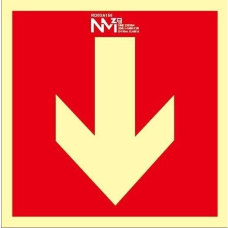 CARTEL PVC 21 21 FLECHA BIDIRECCIONAL