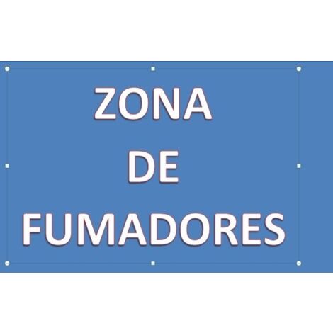 CARTEL PVC 21 21 ZONA DE FUMADORES