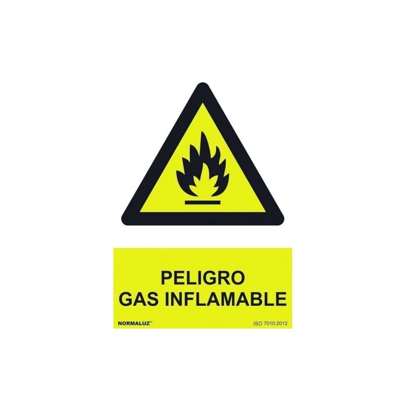 

Normaluz - Cartel Pvc 21* 30 Peligro Gas Inflamable