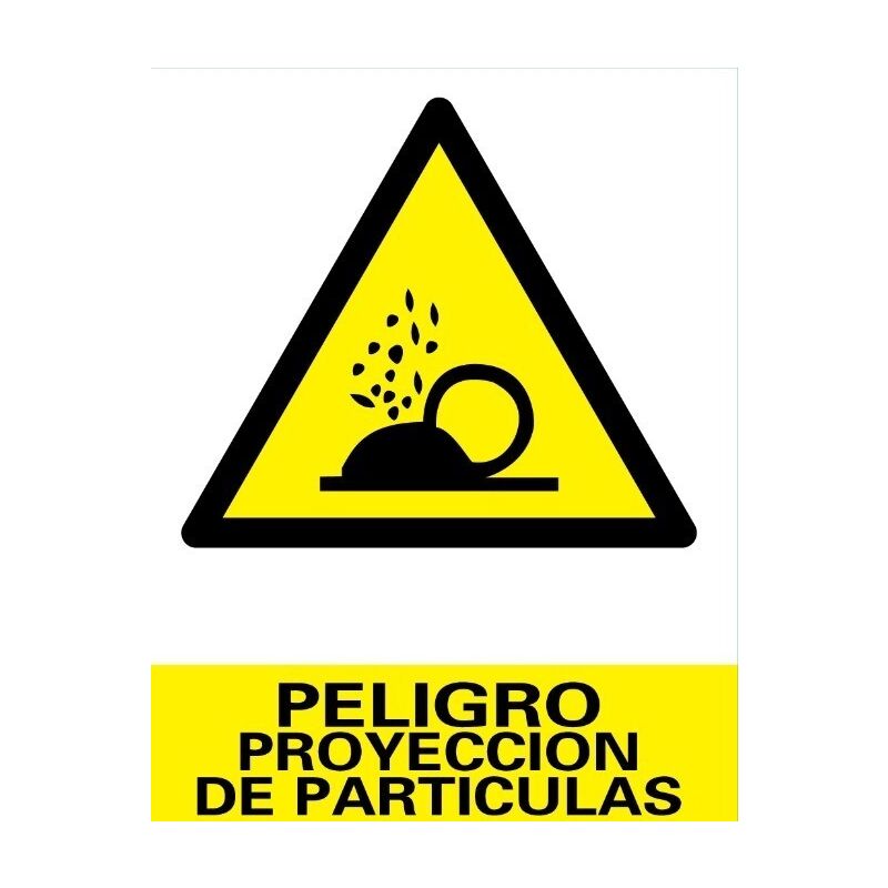 

Cartel Pvc 21* 30 Peligro Proyeccion Particulas