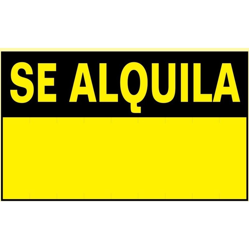 Cartel pvc 70 45 se alquila
