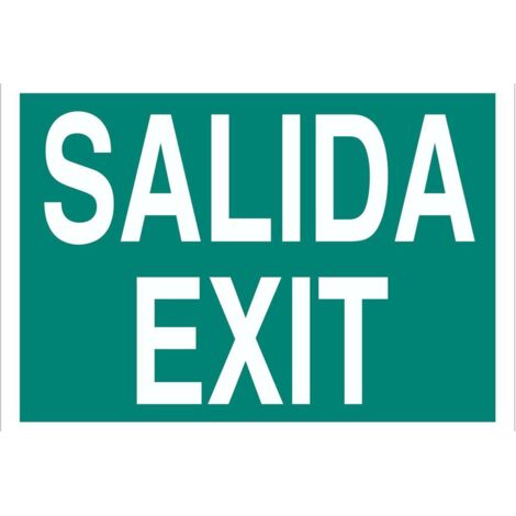 CARTEL PVC CLASE A 297210 SALIDA/EXIT