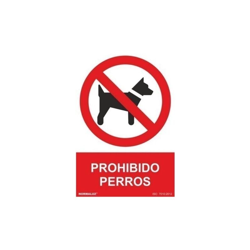 

Cartel Señal 210X300Mm Pvc Prohibido Perros Normaluz