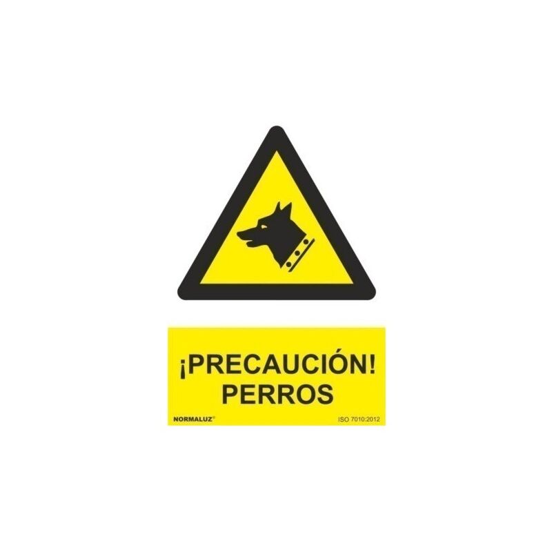 

Normaluz - Cartel Señalizacion 210X300Mm Pvc ¡Precaucion! Perros