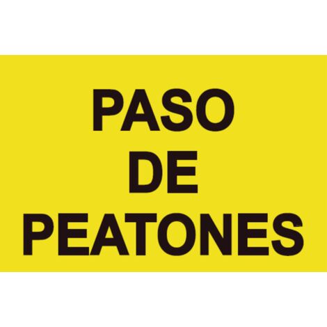 Cartel vial de PVC Paso De Peatones 500x 700 mm SEKURECO