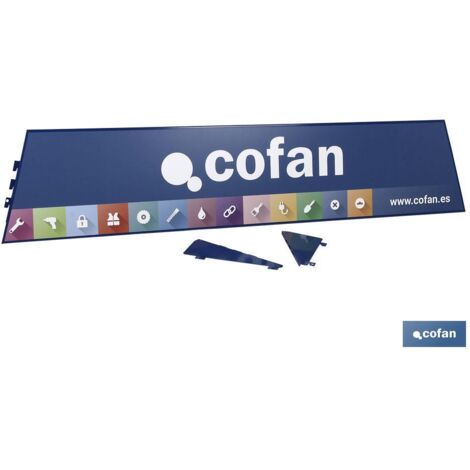 CARTELA CON LOGO COFAN 1000X200 EXPOSITOR RINCÓN
