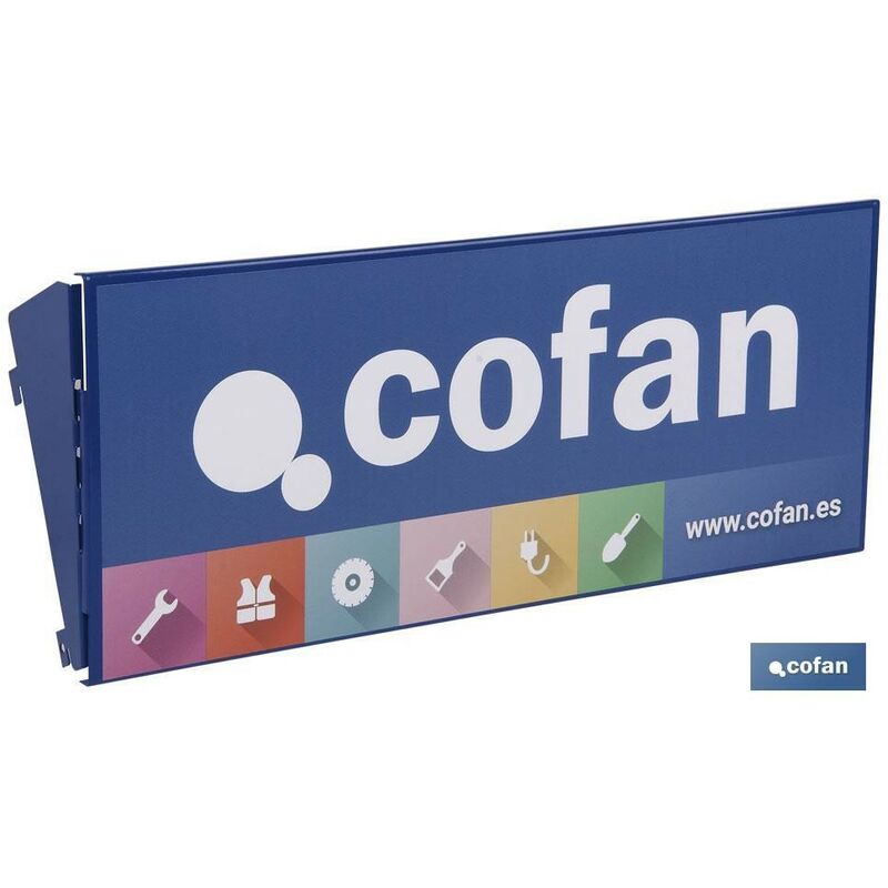 

Otros - Cartela con logo cofan 500x200mm expperforado