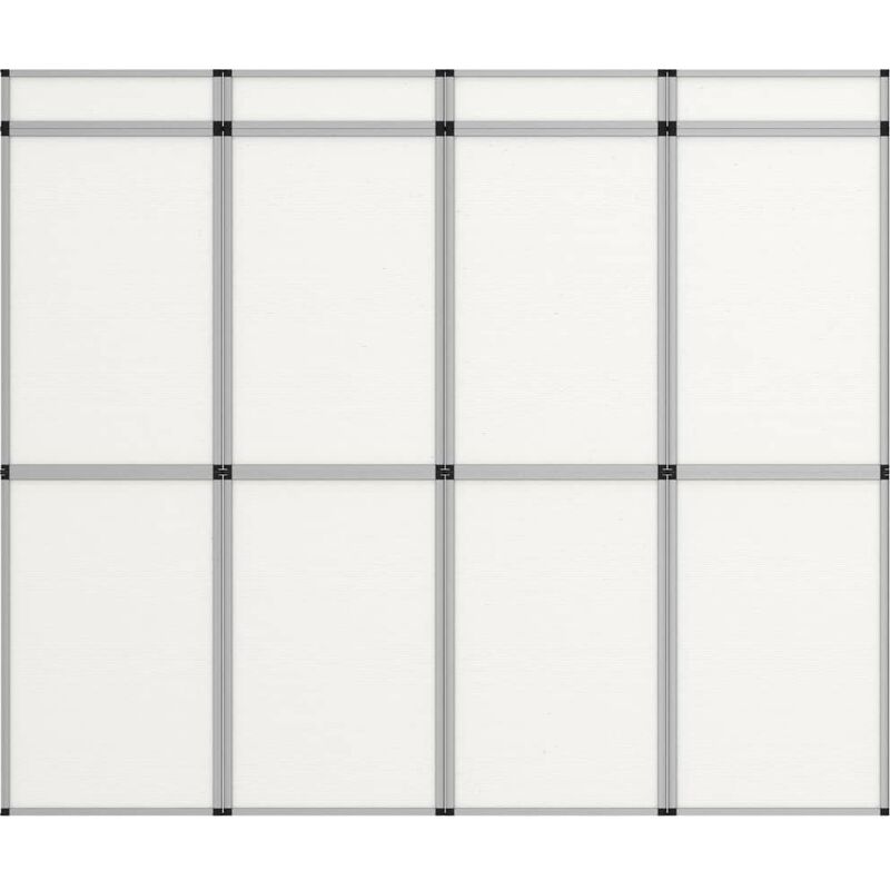 

Cartelera de exposicion plegable 8 paneles blanco