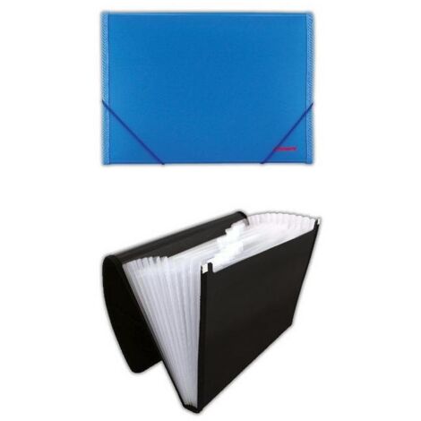 Cartella 12 scomparti PP-4302 blu PENMATE