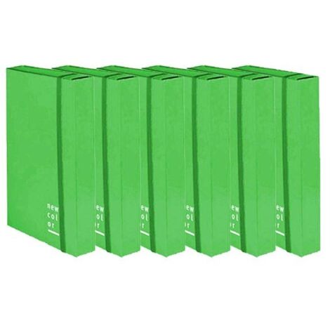 Cartella 25X35 Con Elastico Piatto Ds.5 Verde  X1
