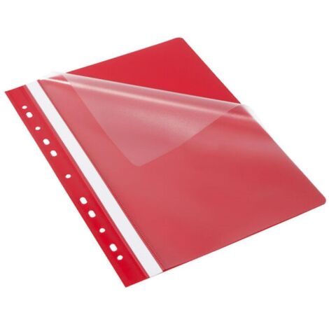 Cartella BANTEX PP A4 - 25 pezzi, rossa, perforata