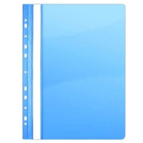Cartella in PVC DONAU A4 - 10 pezzi, blu, con clip