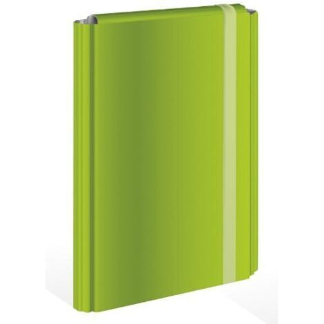 Cartella INTERDRUK A4 con elastico - Copertina rigida, verde - per scuola e ufficio