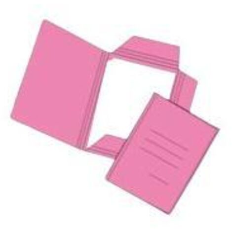 Cartelle 3 Lembi Manilla Gr.150 (50 Pezzi) - Rosa
