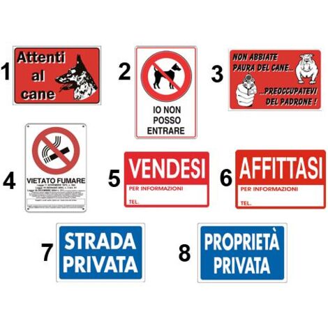 CARTELLI NON ABBIATE PAURA DEL CANE
