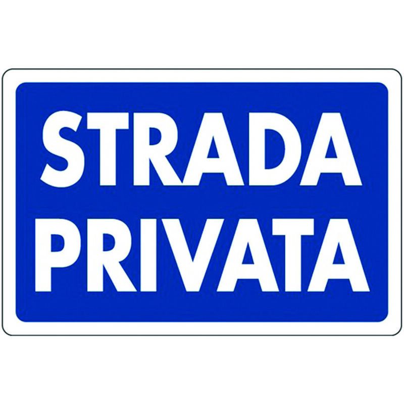 Image of Cartello strada privata - cm.30x20h.