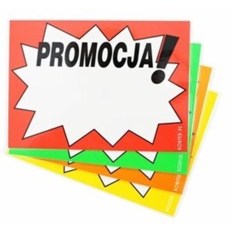 Cartelli plastificati A5 (5 pezzi) - promozione, riutilizzabili