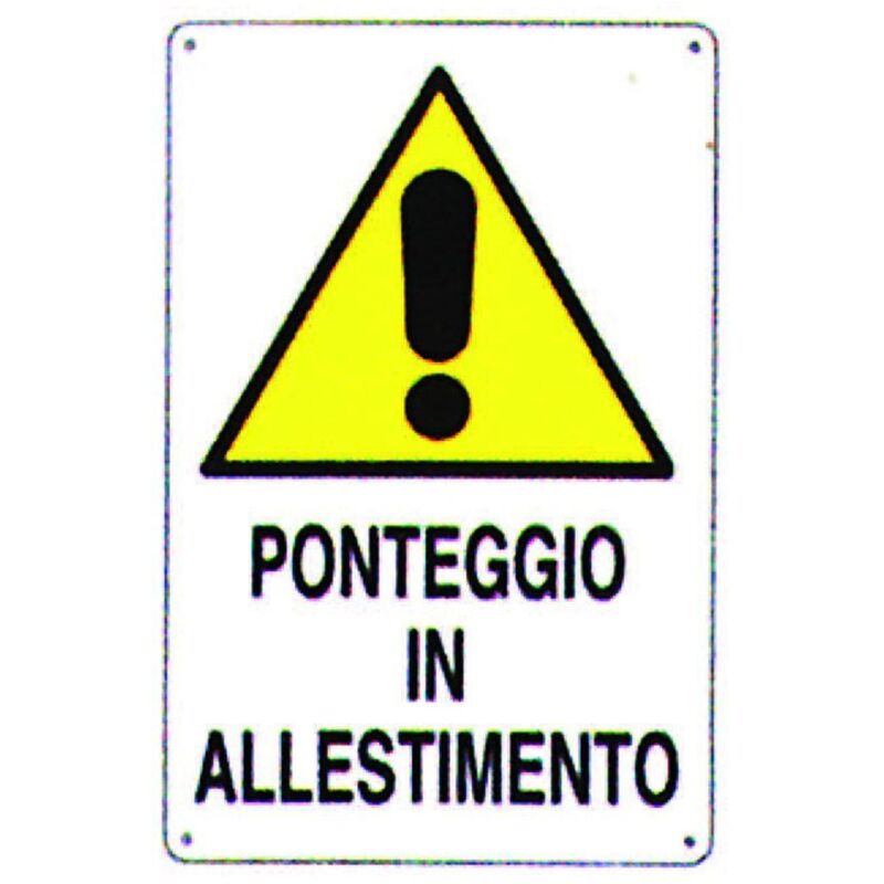 CARTELLO PONTEGGIO IN Allestimento 60X40 Cm EUR 28,50 - PicClick IT