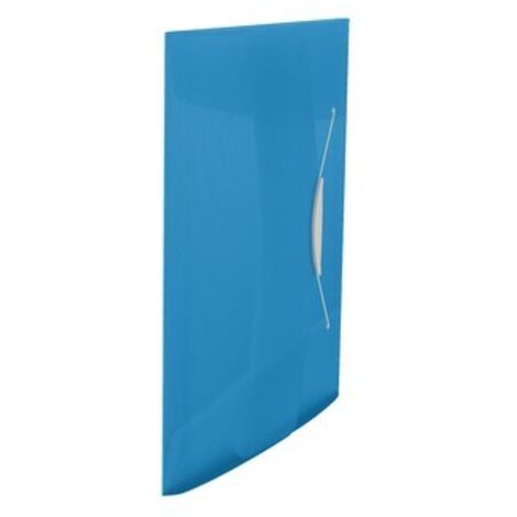 CARTELLINA 3 LEMBI C/ELASTICO BLU