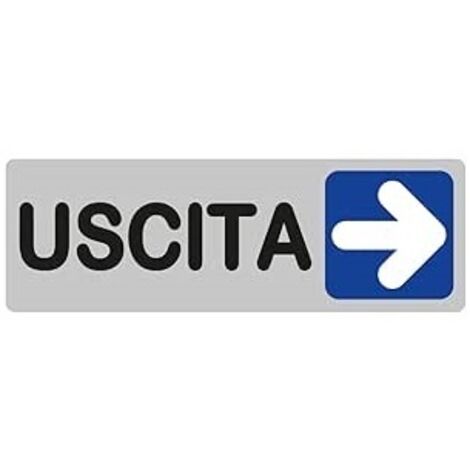 CARTELLINO ADESIVO USCITA 15X5
