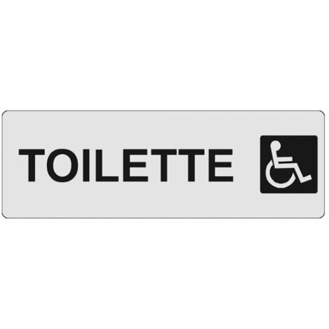 CARTELLINO ADESIVO WC DISABILI 15X5