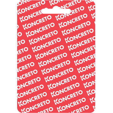CARTELLINO FINE CORSA 'KONCRETO' mm 80 x 125  - Blister Koncreto