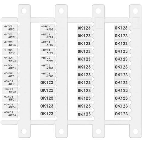 Cartellino per marcatura 060.48 48 pz. Finder 060.48