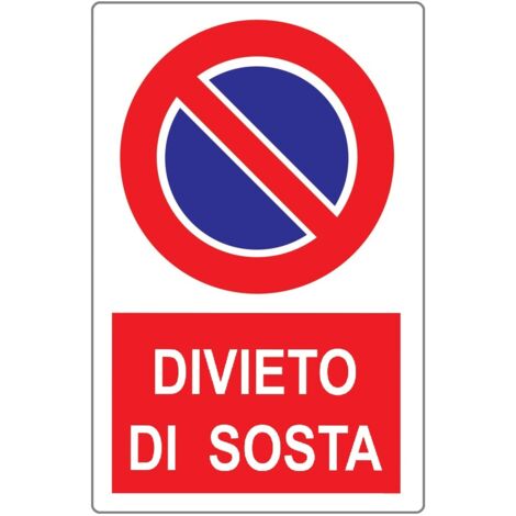 CARTELLO 20X30CM DIVIETO DI SOSTA.