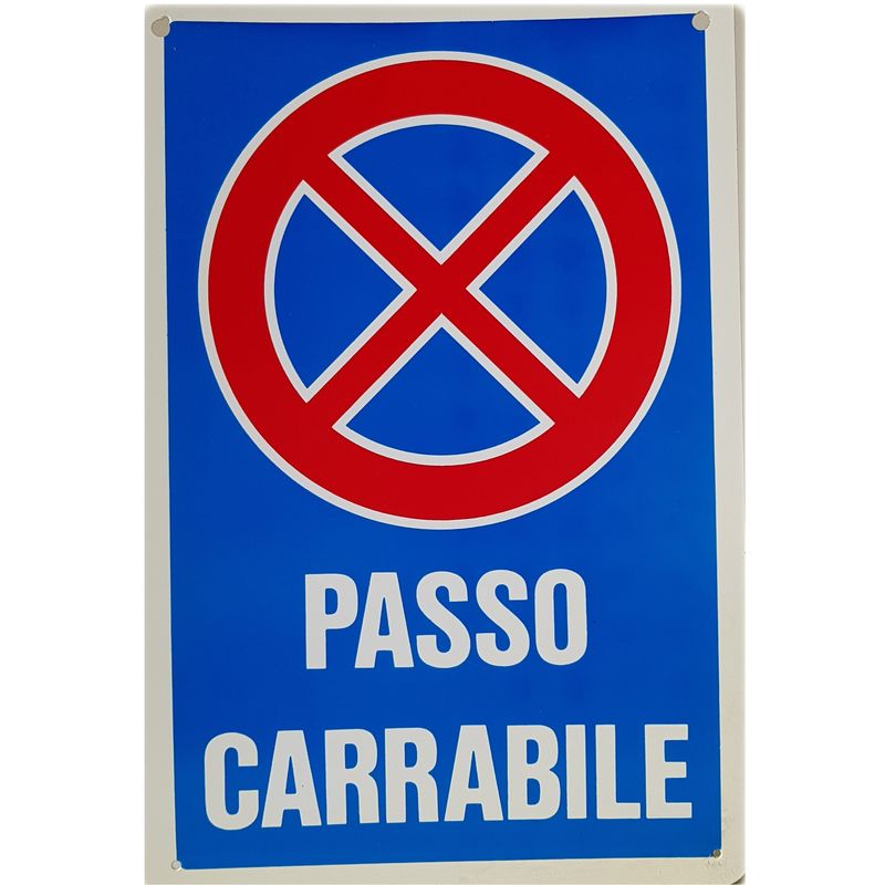 Image of Cartello 20x30cm passo carrabile