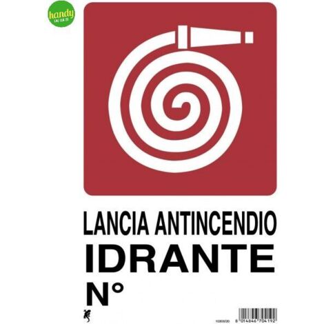 Cartello 3M lancia antincendio 30 x 20 cm