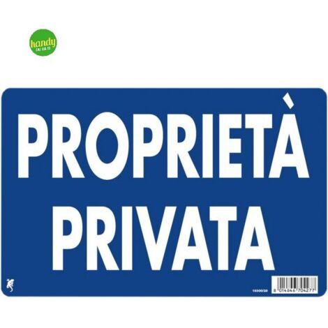 Cartello 3M proprieta' privata 30 x 20 cm