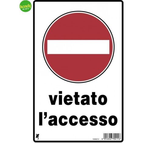 Cartello 3M vietato l' accesso proprieta' privata 30 x 20 cm