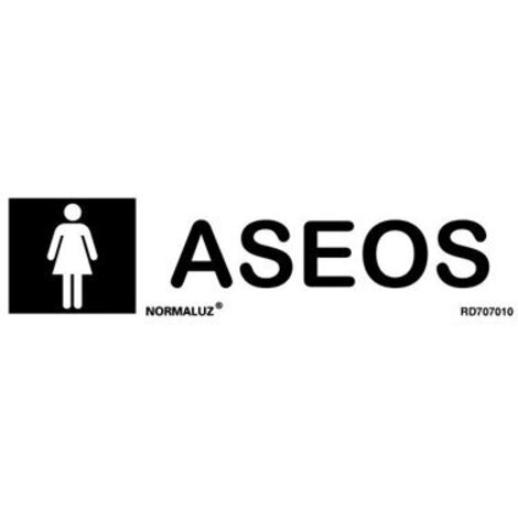 Cartello adesivo in acciaio inox "Ladies Toilets" 5x20 RD707010