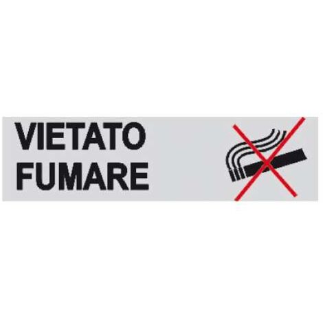 Cartello Adesivo Vietato Fumare 4x15 cm