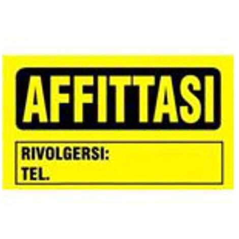 Cartello Affittasi 20x30 in Polipropilene