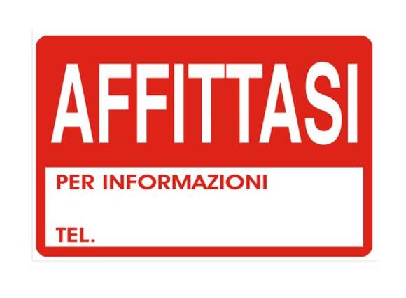 Image of Cartello Segnaletico - Segnaletica di informazione Affittasi 30x20 cm