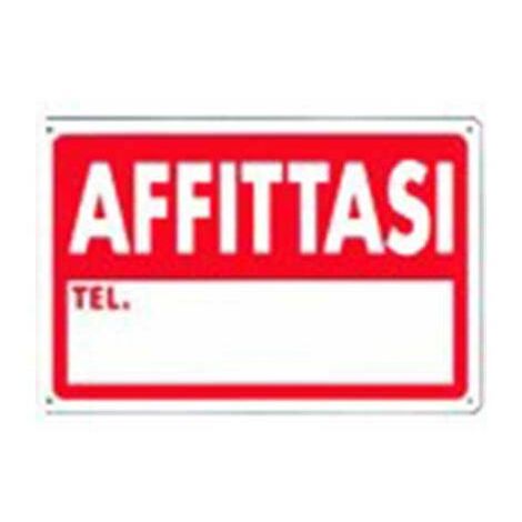 Cartello affittasi cm 20X30
