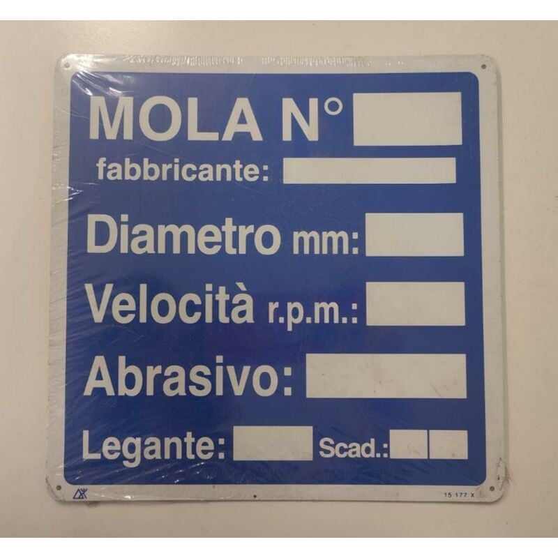 Image of Cartelli Segnalatori - Cartello alluminio mola n- ef15177x