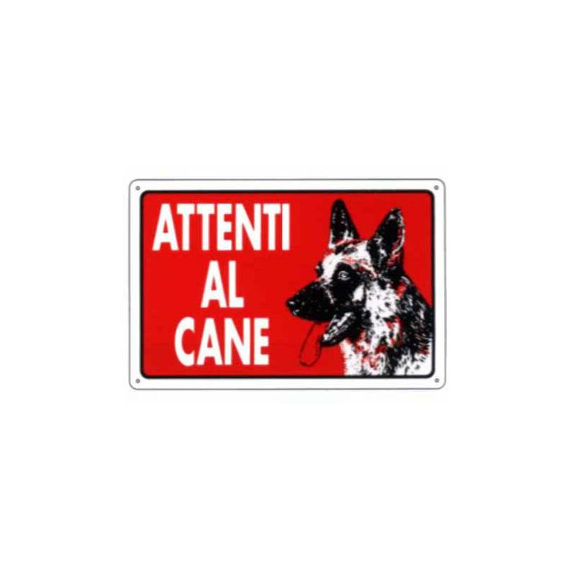 Image of Cartello Attenti Al Cane 30X 20 Plastica