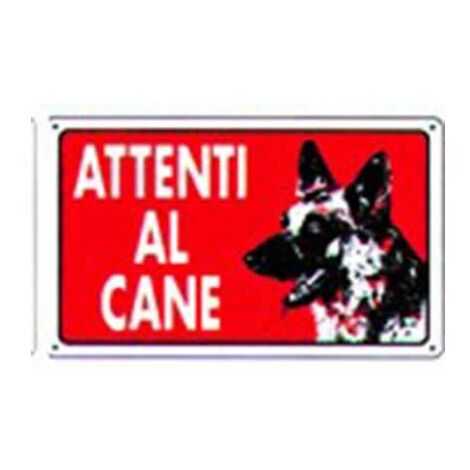 Cartello attenti al cane cm 20X30