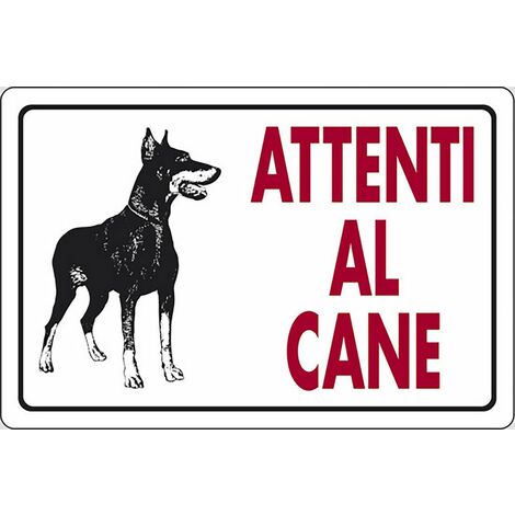 Targa: ATTENTI AL CANE (Maremmano) art. 8516 