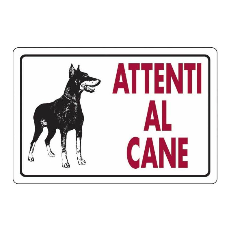Image of Cartello Attenti al Cane 30 x 20 cm